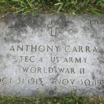 Anthony Carra's Headstone in Fort Custer National Cemetery in Augusta, Kalamazoo, MI