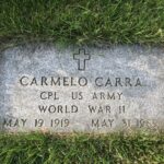 Carmelo Carra's Headstone in Fort Custer National Cemetery in Augusta, Kalamazoo, MI
